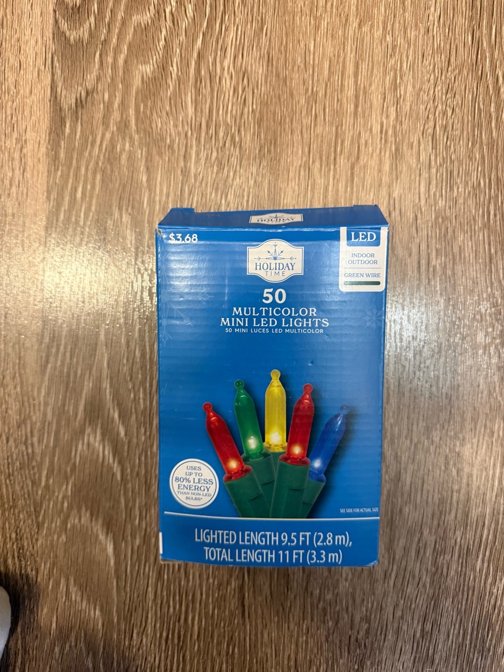 Holiday Time Multicolor Mini LED String Lights - Red, Green, Yellow, Blue